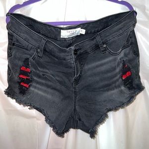 Torrid Jean Shorts Black Sz 18